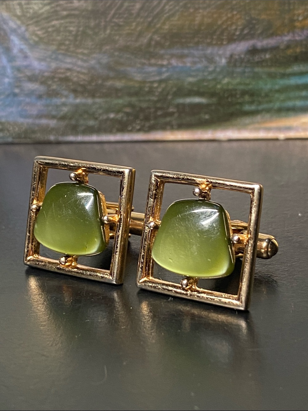 3📚/$25 - Gold Tone Cuff Links Sarah Coventry